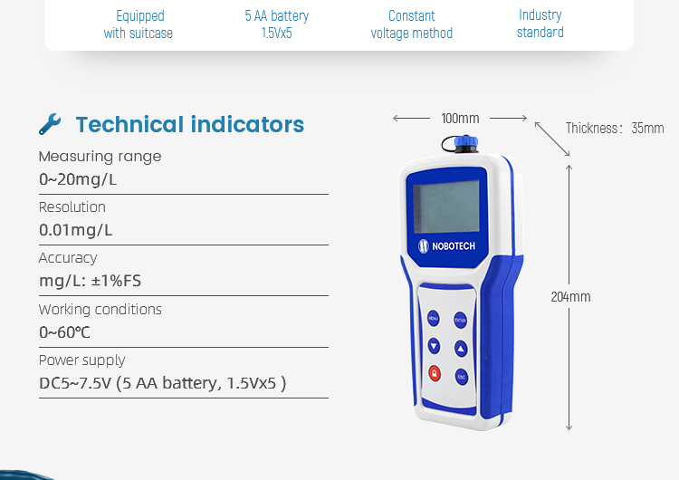 water free chlorine meter in pool